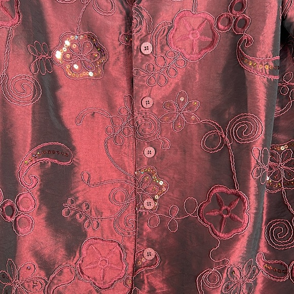 SUSAN GRAVER Holiday Christmas New Year Dressy Formal Special Occasion Sequined - Picture 14 of 16